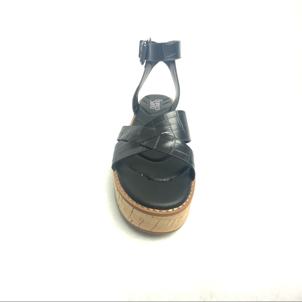 FRANCO SARTO Sabello Croc Embossed Platform sandal - Picture 3 of 10
